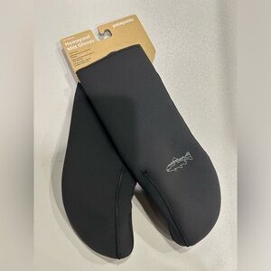 Patagonia Men's XL Homepool Mitt Gloves Black Open-Palm Cold Fishing NWT